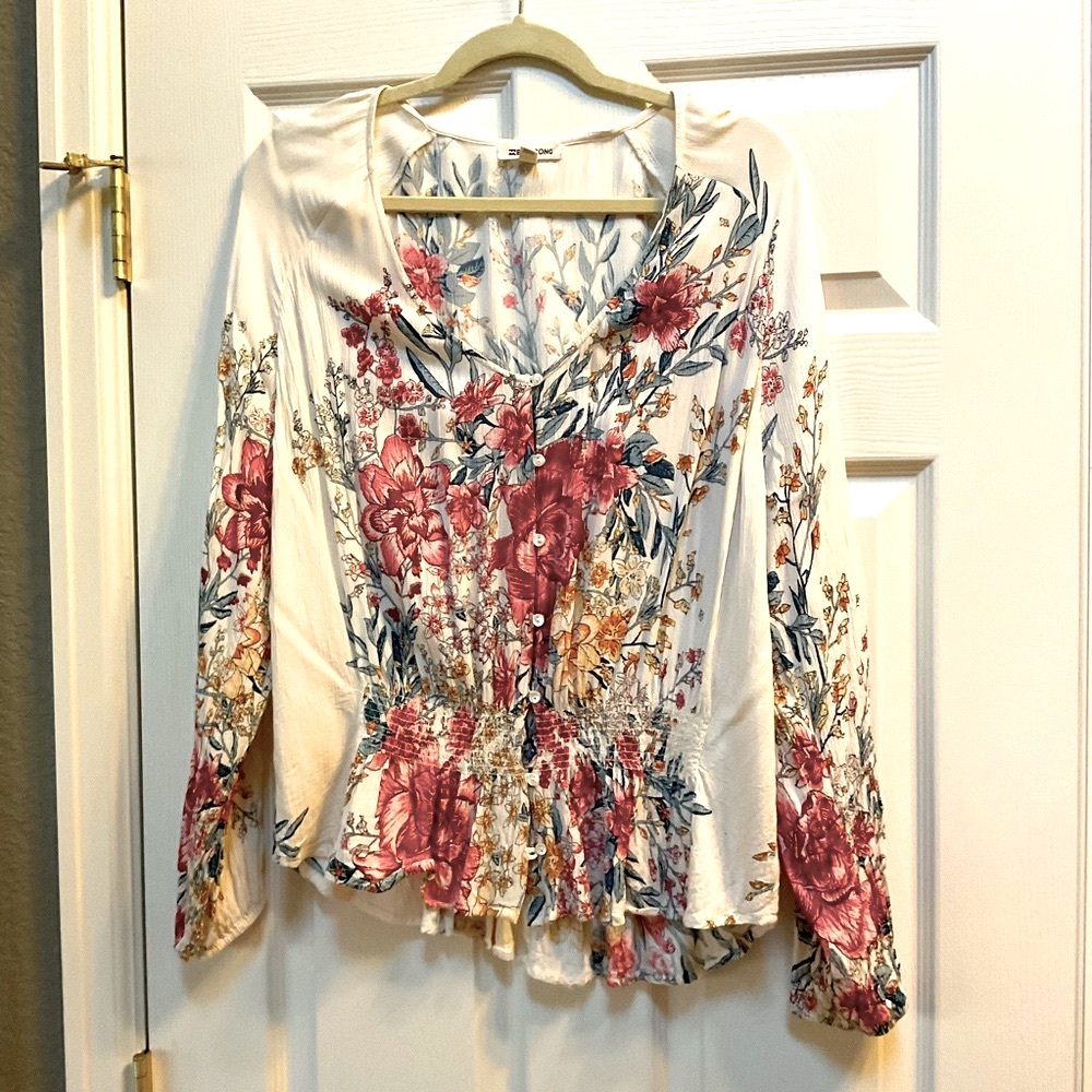 Billabong floral blouse